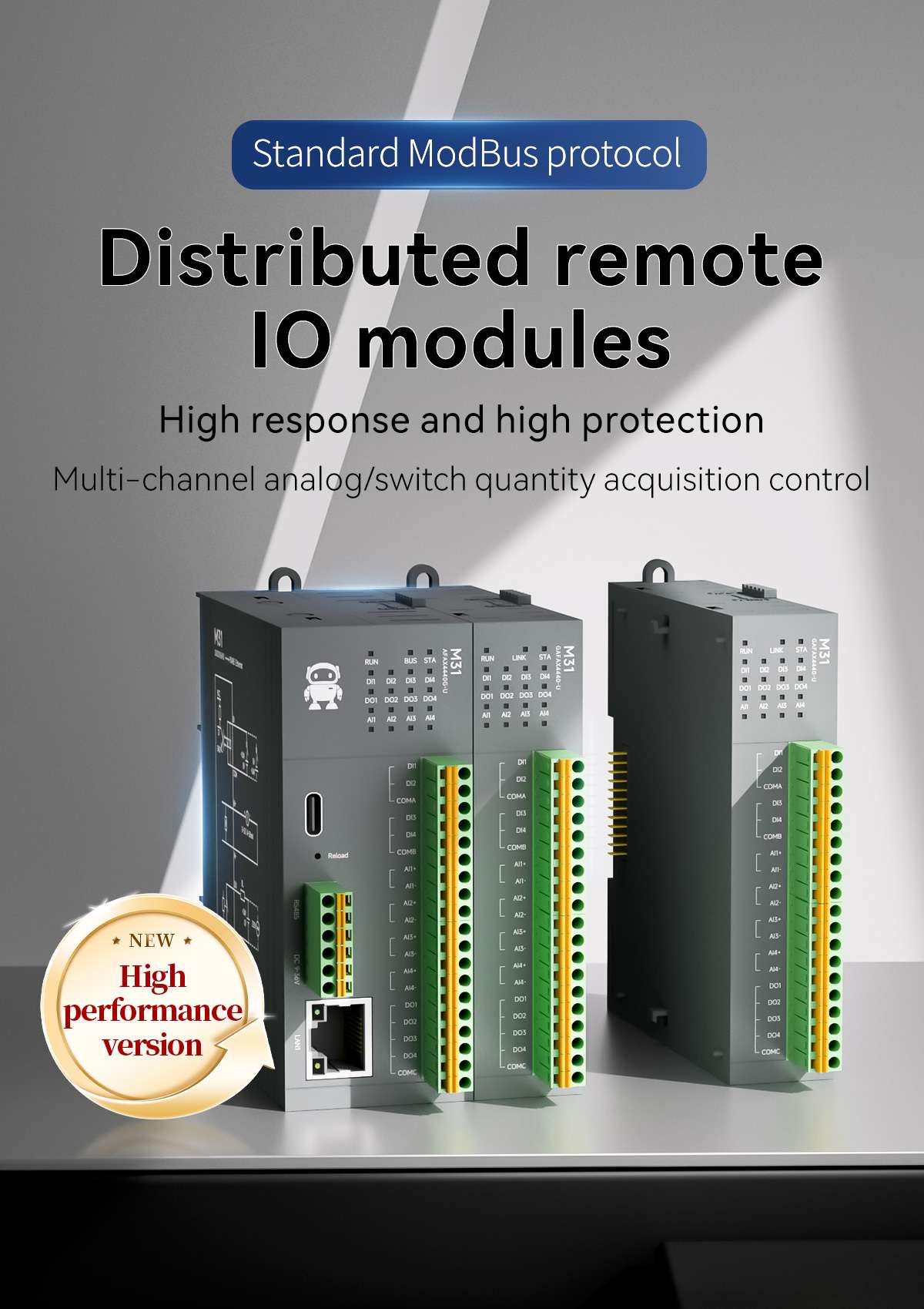 PROFINET/MODBUS Remote I/O Laiendusmoodul 8DI+8DO