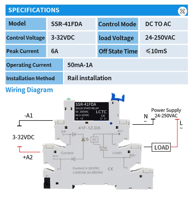 Slim tüüpi relee 24V DC