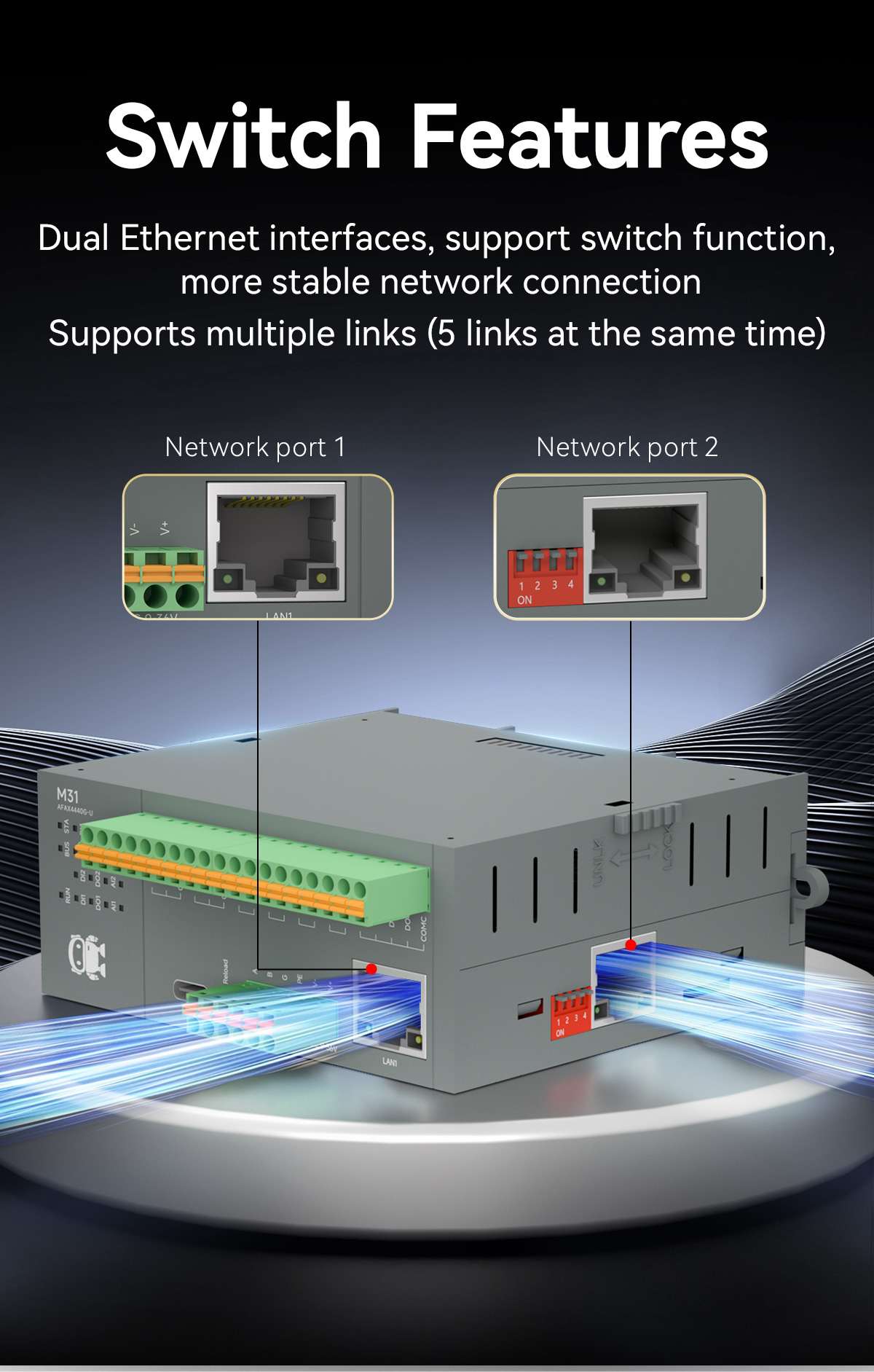 PROFINET/MODBUS Remote I/O Laiendusmoodul 8DI+8DO