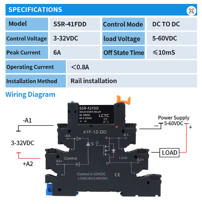 Slim tüüpi relee 24V DC